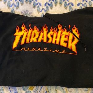 Black thrasher hoodie